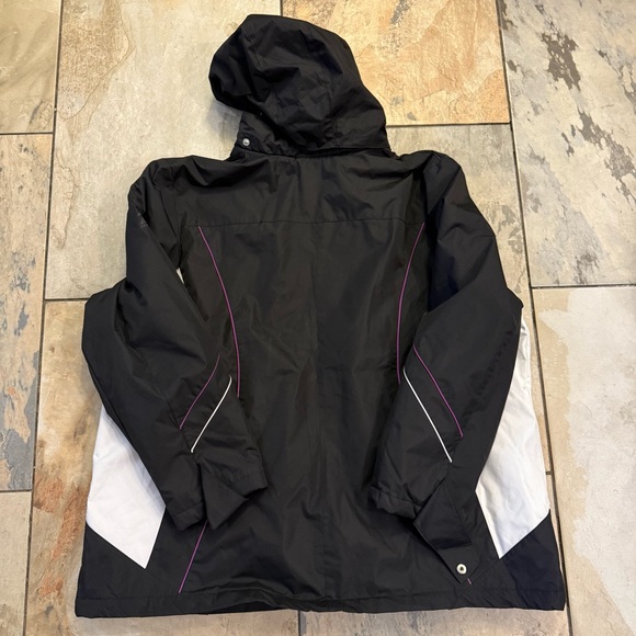 ZEROXPOSUR WATER REPELLENT WINTER BLACK SKI JACKET-COAT WITH HOODIE SIZE 2X - Picture 6 of 6